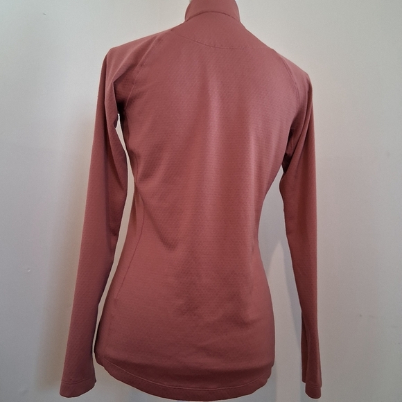 Patagonia Capilene Midweight Zip - Neck Top In Rosehip Size Medium - Picture 7 of 9